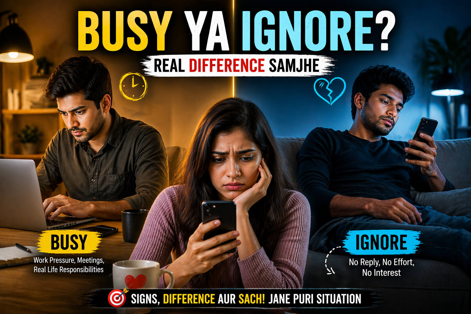 partner busy hai ya ignore kar raha hai kaise pehchane relationship difference