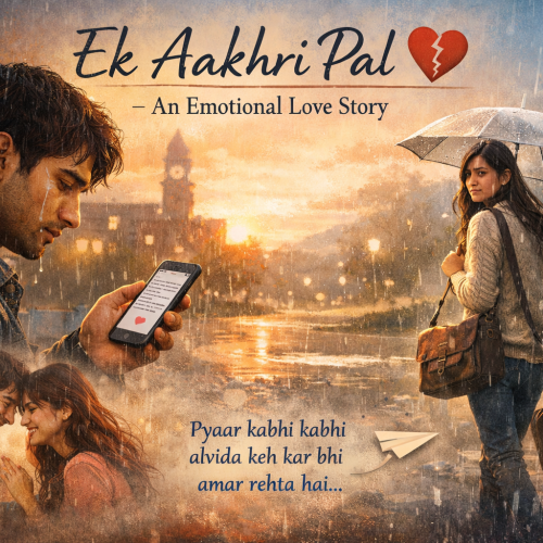 Aarav sends his last message to Meera, embracing memories and selfless love on a rainy night